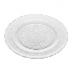 Prato 32,5x32,5x2,5cm Para Bolo Angel Vidro